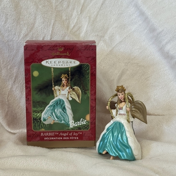 Vintage 1996 Hallmark Keepsake Barbie Angel of Joy Ornament - Picture 1 of 6
